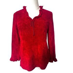 Sigrid Olsen sport red sweater